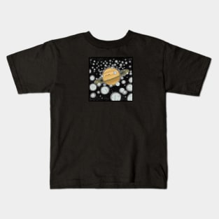 Saturn's moons Kids T-Shirt